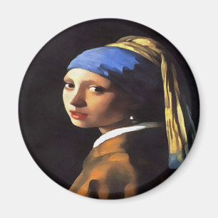 Íman Rapariga com pérola ouvindo Johannes Vermeer