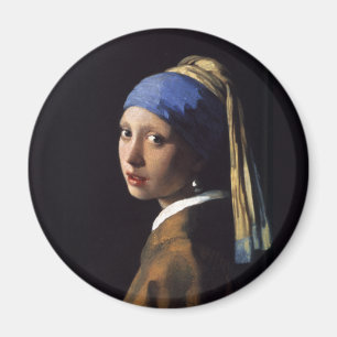 Íman Rapariga com pintura de orelha por Vermeer