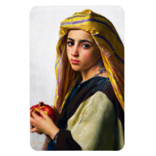 Íman Rapariga com romã por William Bouguereau