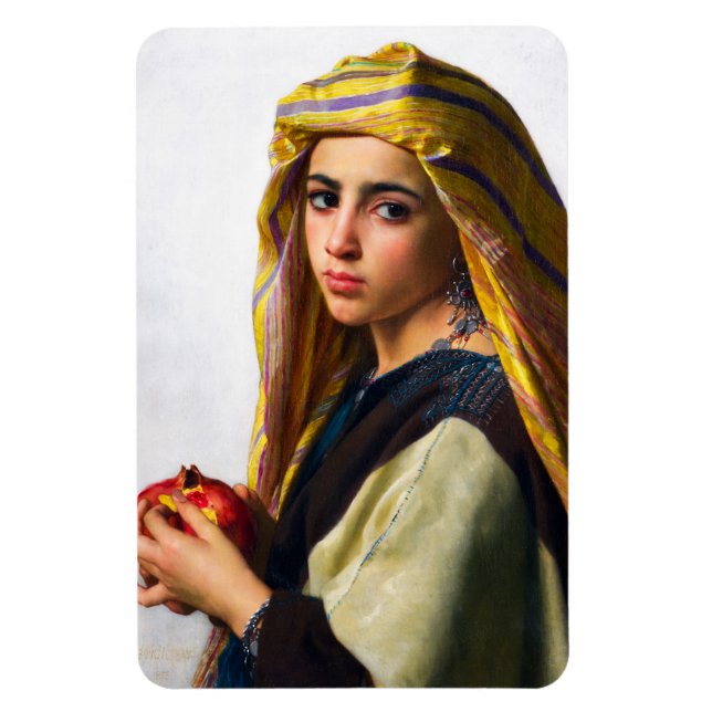 Íman Rapariga com romã por William Bouguereau (Vertical)