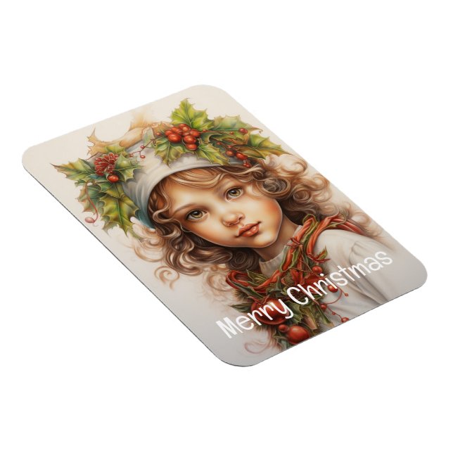 Íman Rapariga de Natal Personalizada 23 de 25 (Lado Direito)