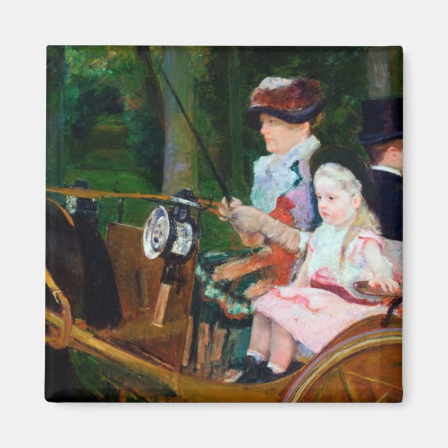 Íman Rapariga dirigindo uma Carruagem, Mary Cassatt (Frente)