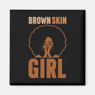 Íman Rapariga Marrom Melanin Brown Skin Black History J