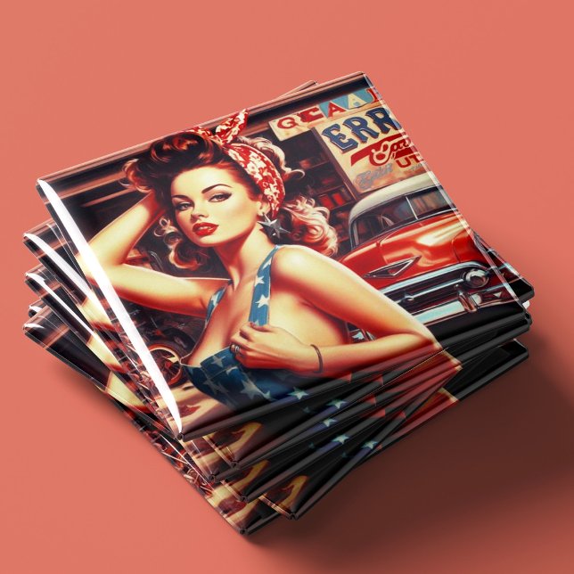 Íman Rapariga Mecânica Retroativa (Criador carregado)