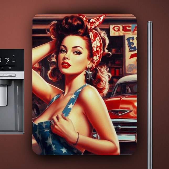 Íman Rapariga Mecânica Retroativa (Criador carregado)