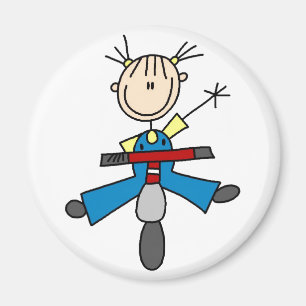 Íman Rapariga no Patinete Magnet