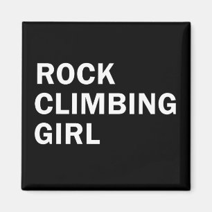 Íman Rapariga Rockclimbing
