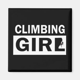 Íman Rapariga Rockclimbing