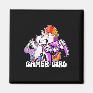 Íman Rapariga Unicórica Jogo Gaming Cute Muito Legal