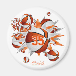 Íman raparigas - estrelas de basquete personalizadas - 