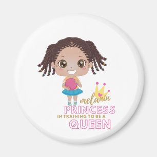 Íman Raparigas MELANIN Princesa Em Formação Para Ser 