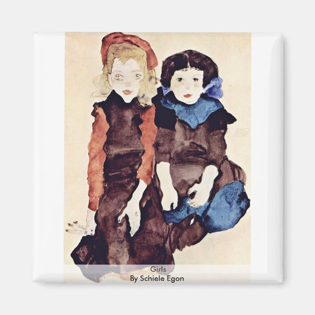 Íman Raparigas Por Schiele Egon (Frente)