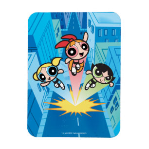 Íman Raparigas Powerpuff Lançam No Ar