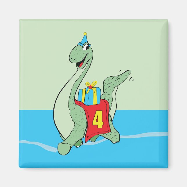 Íman Rapaz, Dinossauro do 4º Aniversário (Frente)