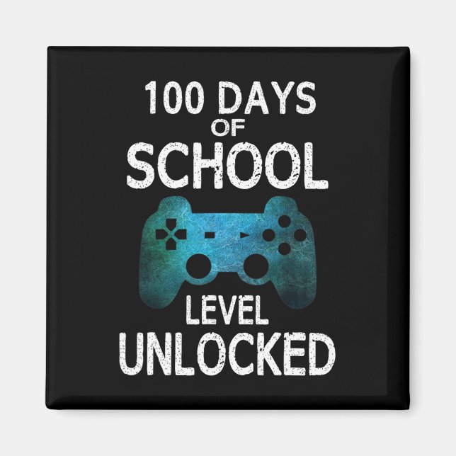 Íman Rapazes 100 Dias De Videos games De Jogadores De E (Frente)