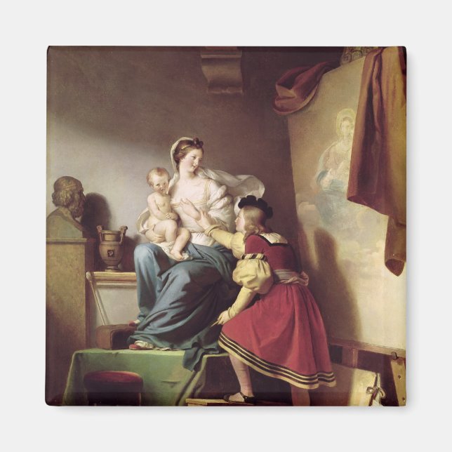 Íman Raphael ajustando o modelo dele. (Frente)