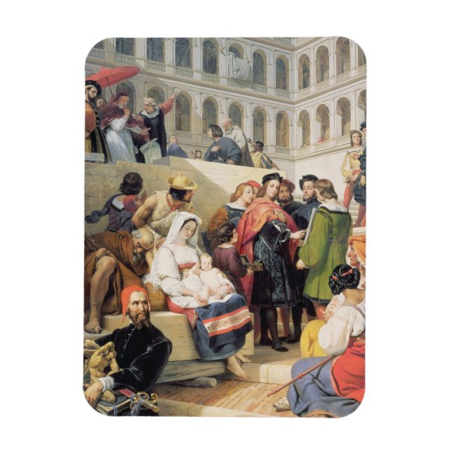 Íman Raphael no Vaticano, 1832 (óleo na canvas) (Vertical)