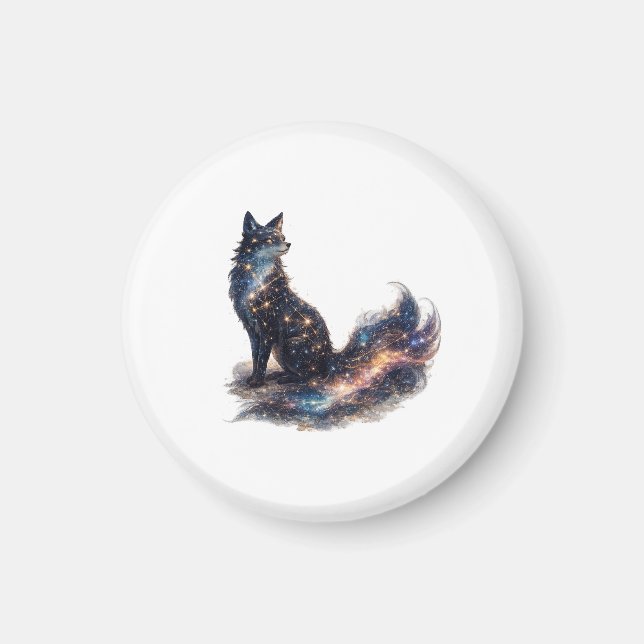 Íman Raposa Celestial | Animal de Fantasia Cósmica (Frente)