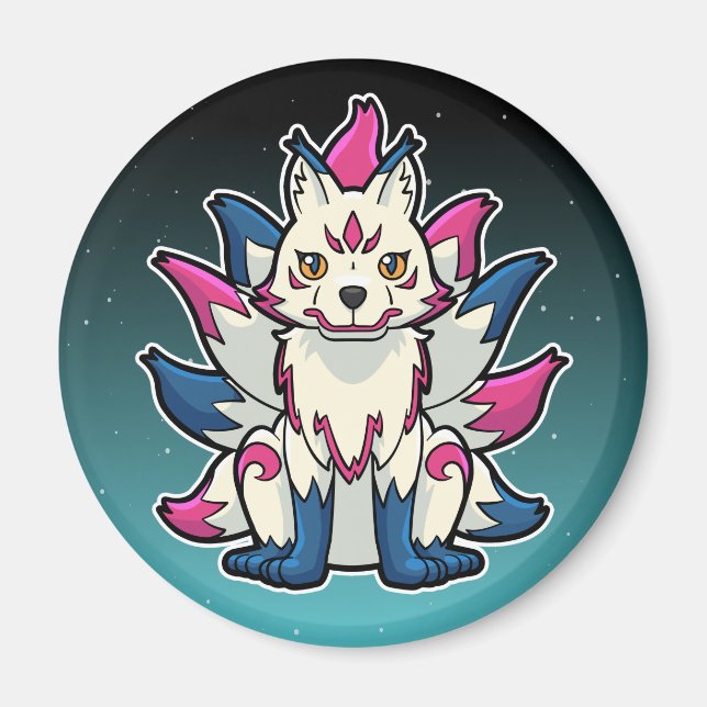 Íman Raposa de Nove Caudas - Kyuubi Kitsune (Frente)