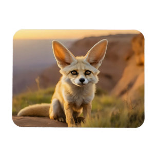 Íman Raposa Fennec no penhasco