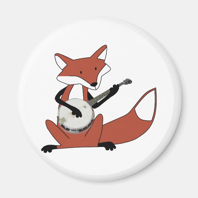 Íman Raposa Jogando Banjo (Frente)