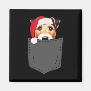Íman Raposa Suave Cachorro Cachorro Papai Noel