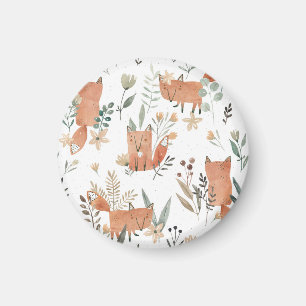 Íman Raposas nos prados: Aquarela sem costura