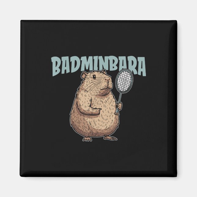 Íman Raquete de Peteca Badminbara - Time de Badminton C (Frente)