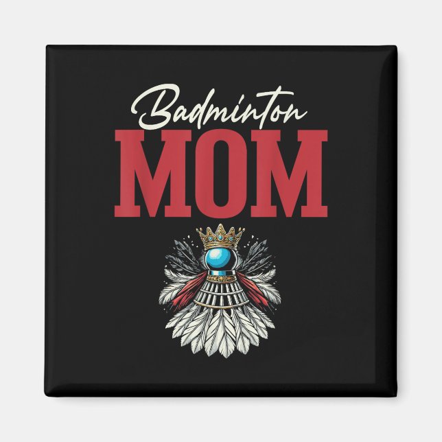 Íman Raquete de Peteca da Mãe Badminton (Frente)