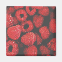 "RASBERRIES" COMIDA REFRIDGERATOR MAGNET
