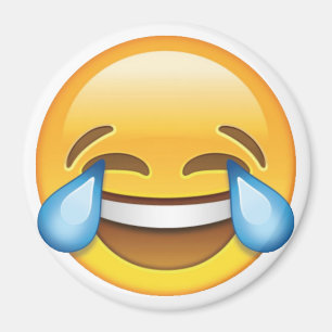 Íman Rasgos de grito de riso do emoji da alegria