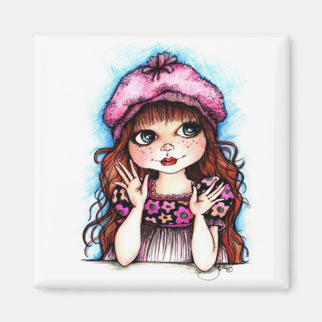 Íman Raspberry Beret... Uma Conexão Francesa (Frente)