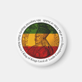 Íman Rasta Leão Conquistador de Judá Sua Majestade Ímã
