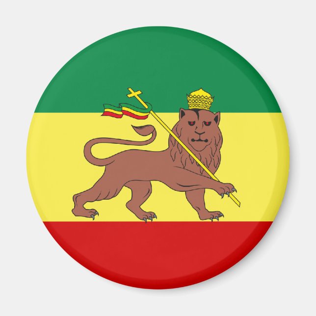 Íman Rasta Reggae Leão de Judah (Frente)