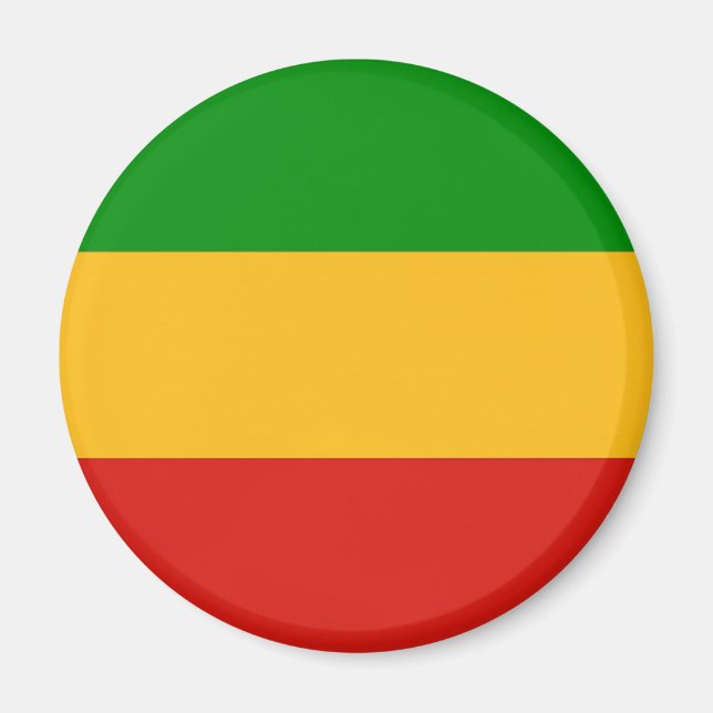 Íman RASTAFARI FLAG COLORS + suas ideias (Frente)