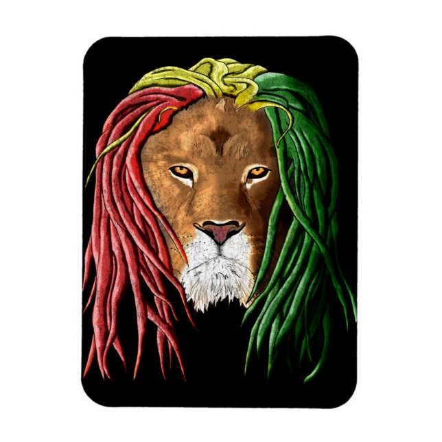 Íman Rastafari Lion (Vertical)