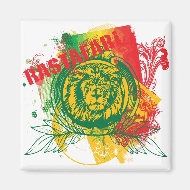 Íman Rastafari Magnet (Frente)