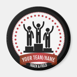 Íman Rastreamento e campo preto - nome vermelho