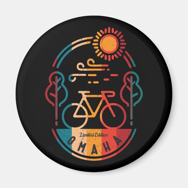 Íman Rastreio de Bike de Omaha (Frente)