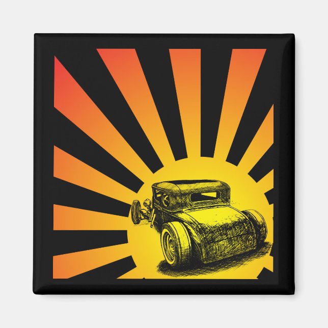 Íman Rat Rod Sunset Magnet (Frente)