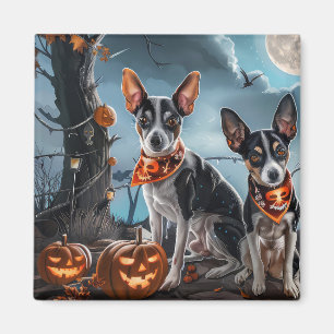 Íman Rat Terrier Halloween Spooky