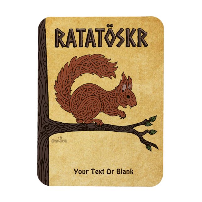 Íman Ratatöskr, Esquilo Nórdico/Viking (Vertical)