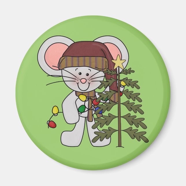 Íman Rato do Natal que decora a árvore (Frente)