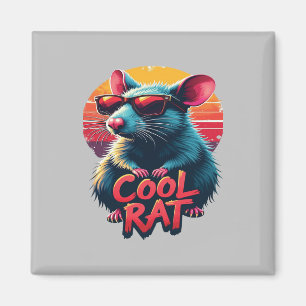 Íman Rato legal com óculos de sol Design retrosolar