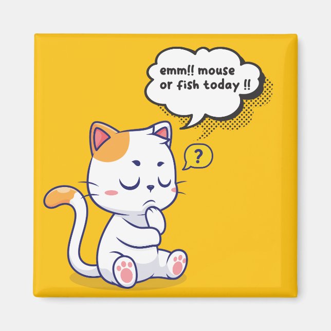 Íman Rato ou Peixe? - animal de estimação engraçado - G (Frente)