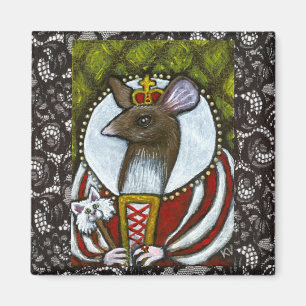 Íman Rato Queen com gato