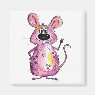 Íman Rato Roxo Cugado e Whimsical