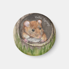 Íman Rato Rustic Watercolor