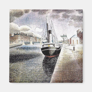 Íman Ravilious - Navio-piloto no Havre