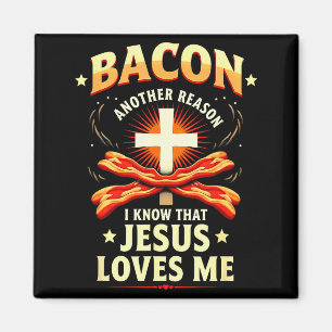 Íman Razão Cristã Bacon Eu Sei Que Jesus Me Ama